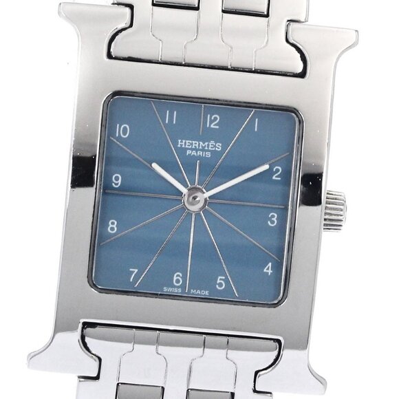 HERMES H watch HH1.210 blue Dial Quartz Ladies Watch_889438 - Picture 1 of 6
